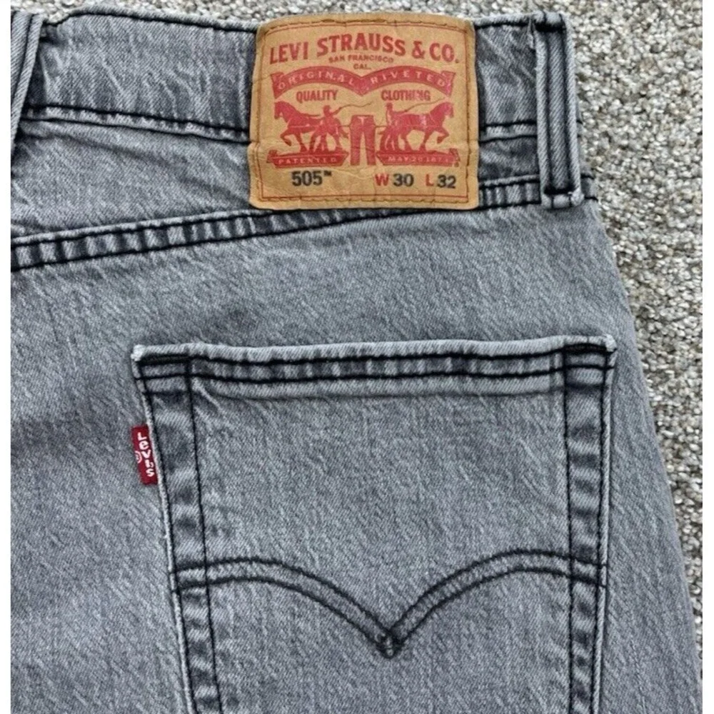 Levis‎ 505 Jeans Mens Size 30x31* Grey Regular Narrow Straight Flex Denim Egypt